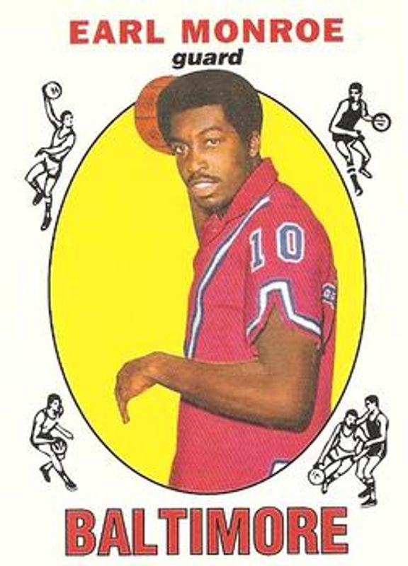 Earl Monroe 1996 Topps Stars #31 Reprints RAW