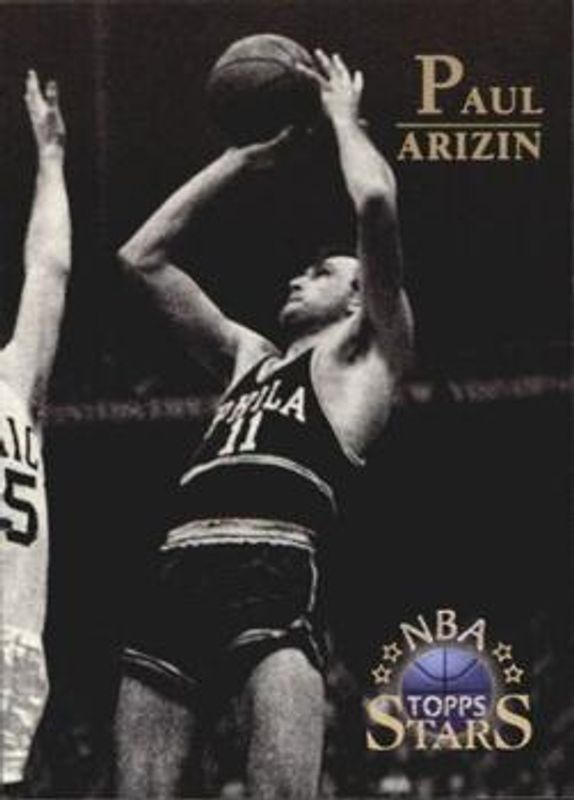 Paul Arizin 1996 Topps Stars #3 Members Only RAW