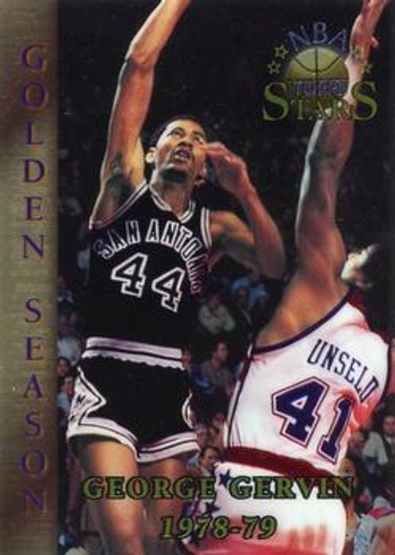 George Gervin 1996 Topps Stars #68 Finest RAW