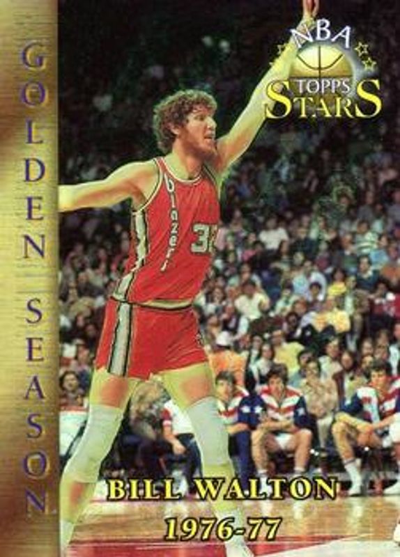 Bill Walton 1996 Topps Stars #97 Finest Refractor RAW