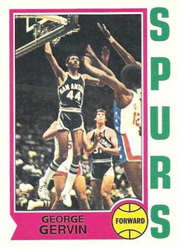 George Gervin 1996 Topps Stars #18 Reprints RAW