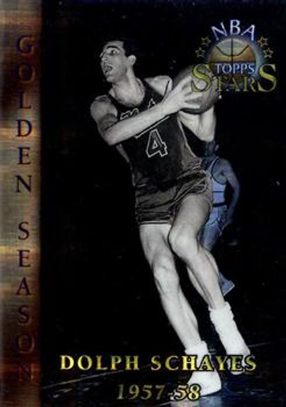 Dolph Schayes 1996 Topps Stars #91 Finest Atomic Refractor RAW