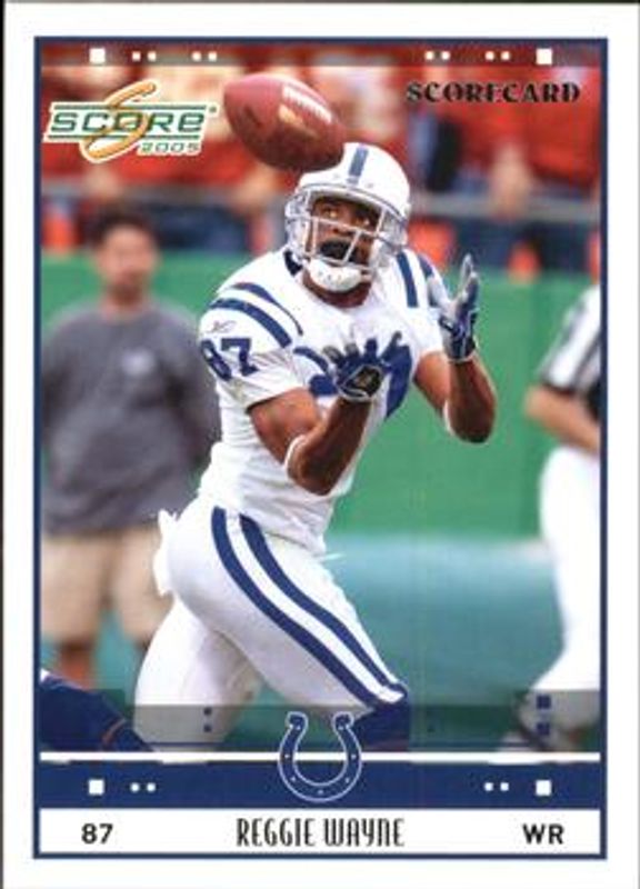 Reggie Wayne 2005 Score #125 Scorecard /599 RAW
