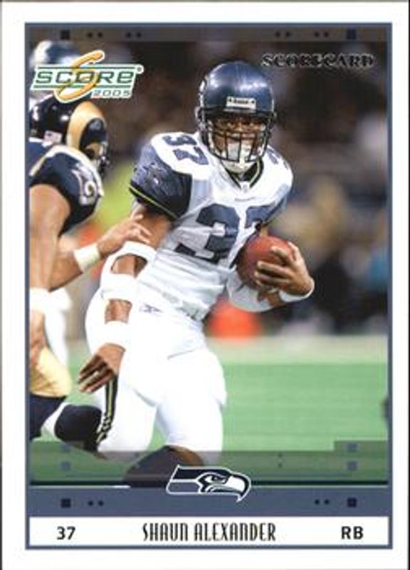 Shaun Alexander 2005 Score #262 Scorecard /599 RAW