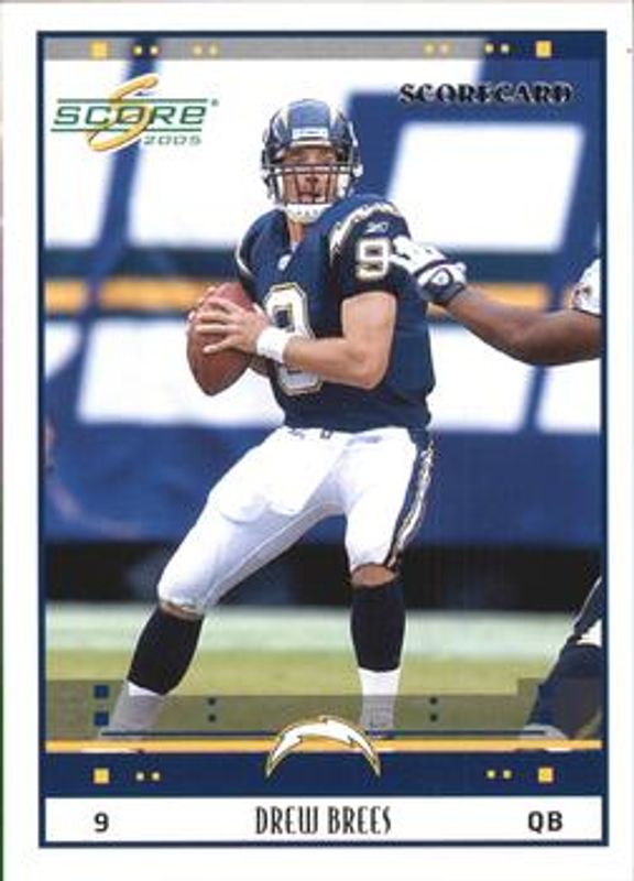 Drew Brees 2005 Score #237 Scorecard /599 RAW
