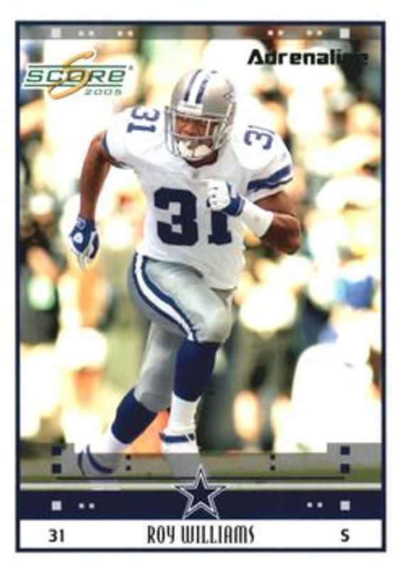 Roy Williams 2005 Score #78 Adrenaline /399 RAW