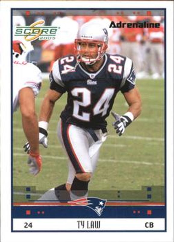 Ty Law 2005 Score #174 Adrenaline /399 RAW