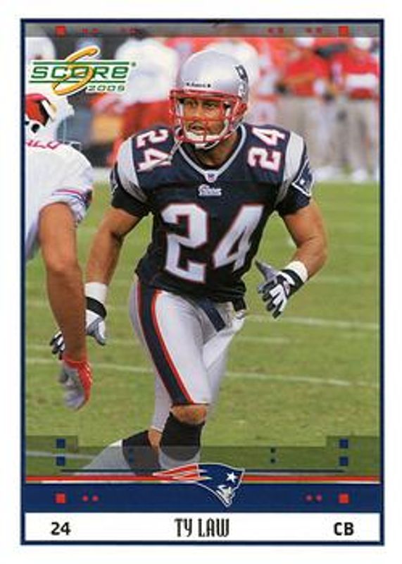 Ty Law 2005 Score #174 Glossy RAW
