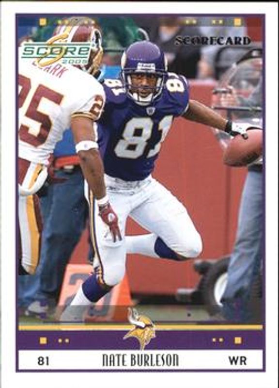 Nate Burleson 2005 Score #161 Scorecard /599 RAW