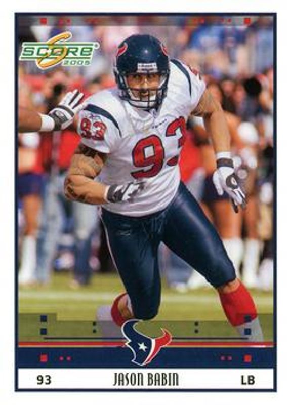 Jason Babin 2005 Score #117 Glossy RAW