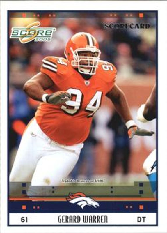 2005 Score #67 Scorecard /599