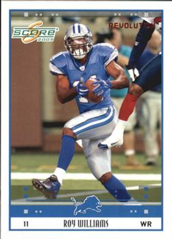 Roy Williams 2005 Score #96 Revolution /199 RAW