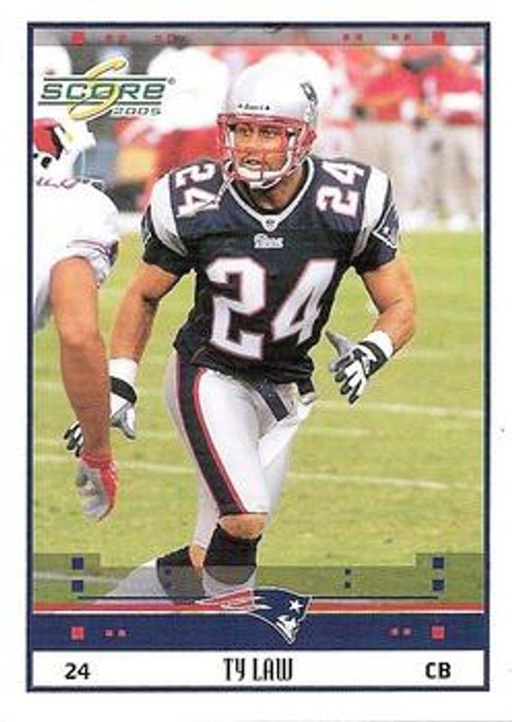 Ty Law 2005 Score #174 Base RAW