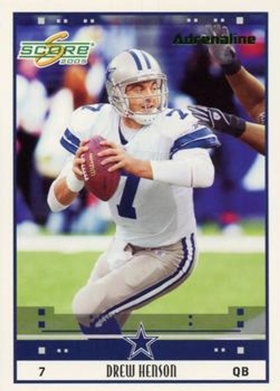 Drew Henson 2005 Score #72 Adrenaline /399 Rookie RAW
