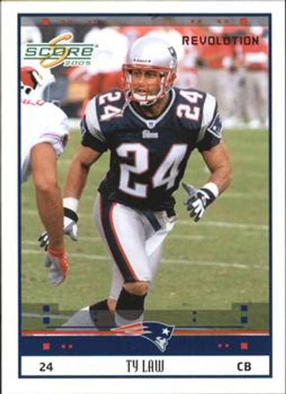 Ty Law 2005 Score #174 Revolution /199 RAW