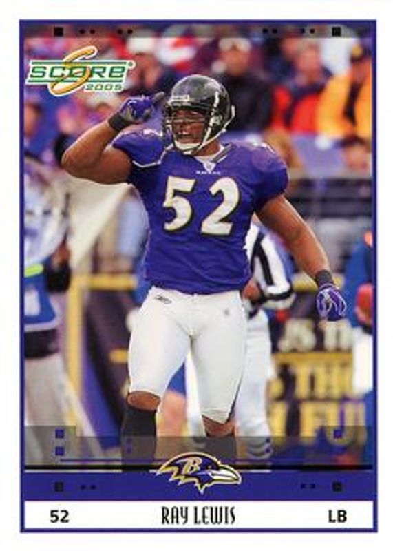 Ray Lewis 2005 Score #25 Glossy RAW