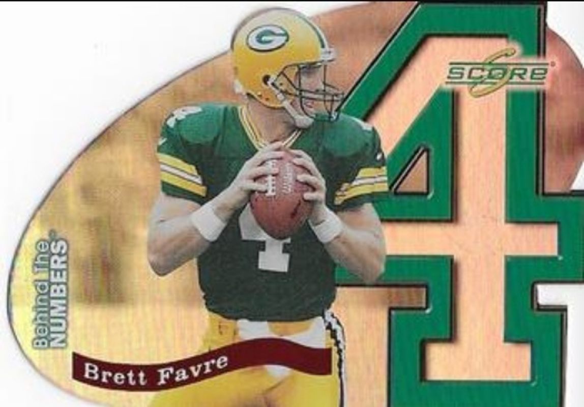 Brett Favre 1999 Score Supplemental #BN4 Behind the Numbers /1000 RAW