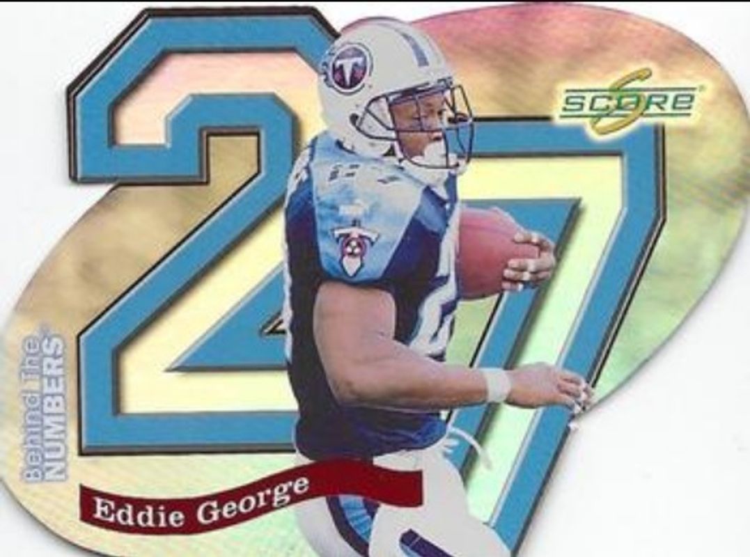Eddie George 1999 Score Supplemental #BN27 Behind the Numbers /1000 RAW