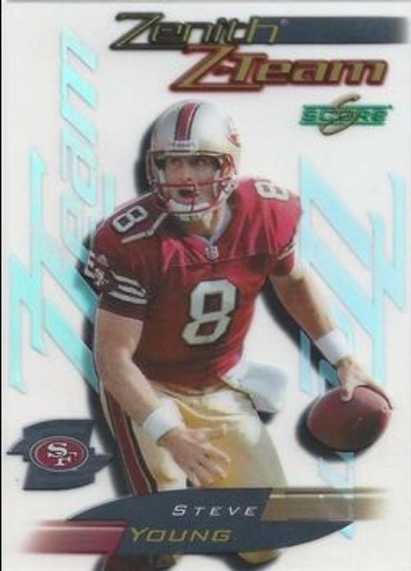 Steve Young 1999 Score Supplemental #ZZT-1 Zenith Z Team /100 RAW