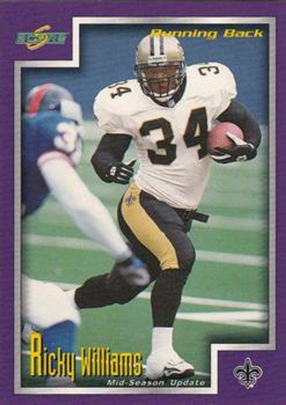 Ricky Williams 1999 Score Supplemental #S-84 Base Rookie RAW