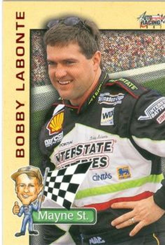 Bobby Labonte 1997 Score Board Autographed #KM8 Mayne Street RAW