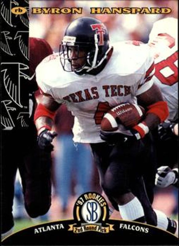 Byron Hanspard 1997 Score Board Rookies #16 Base RAW