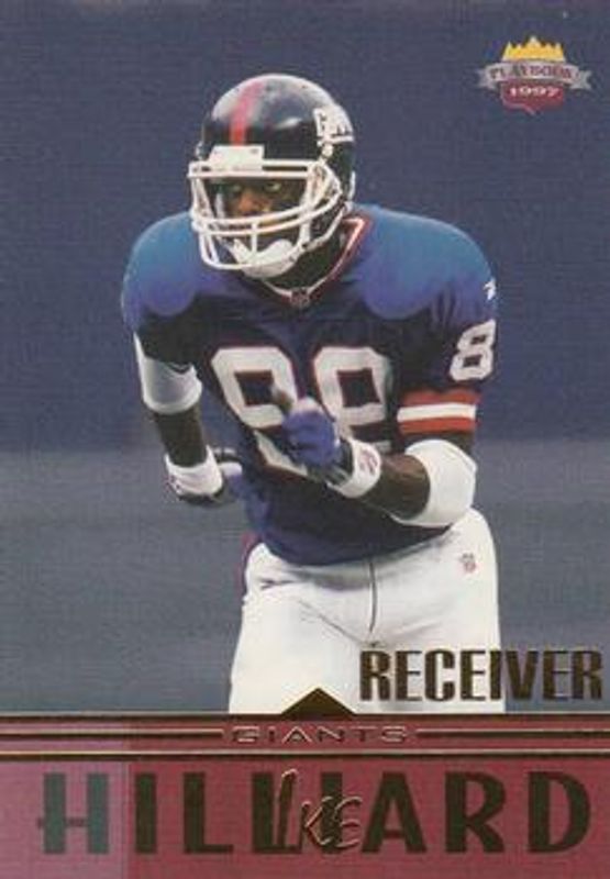Ike Hilliard 1997 Score Board Playbook #74 Base Rookie RAW