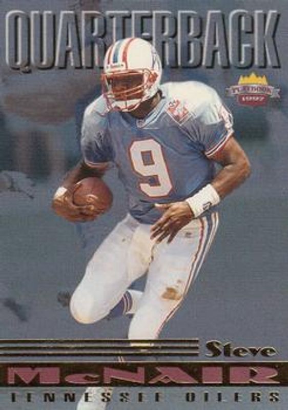 Steve McNair 1997 Score Board Playbook #9 Base RAW