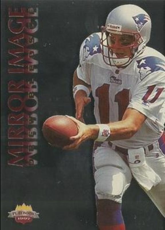 Drew Bledsoe 1997 Score Board Playbook #10 Mirror Image RAW