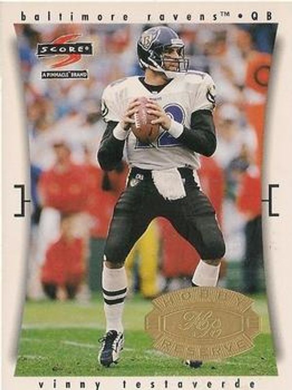 Vinny Testaverde 1997 Score Hobby Reserve #24 Base RAW