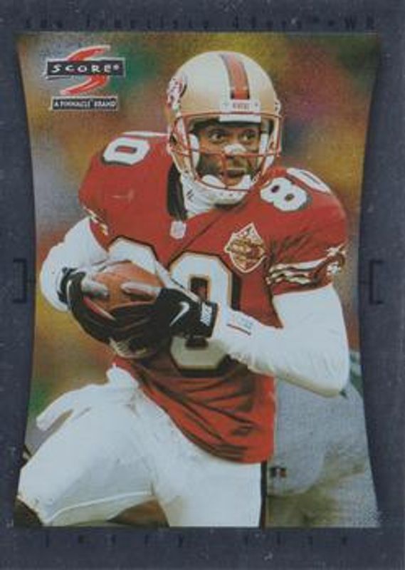 Jerry Rice 1997 Score Hobby Reserve #6 Showcase Series RAW