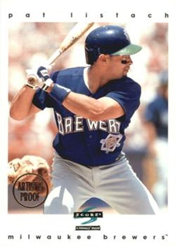 Pat Listach 1997 Score Premium Stock #52 Artist's Proof - White Border RAW
