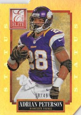 2013 Elite #57 Gold Status die-cut /49