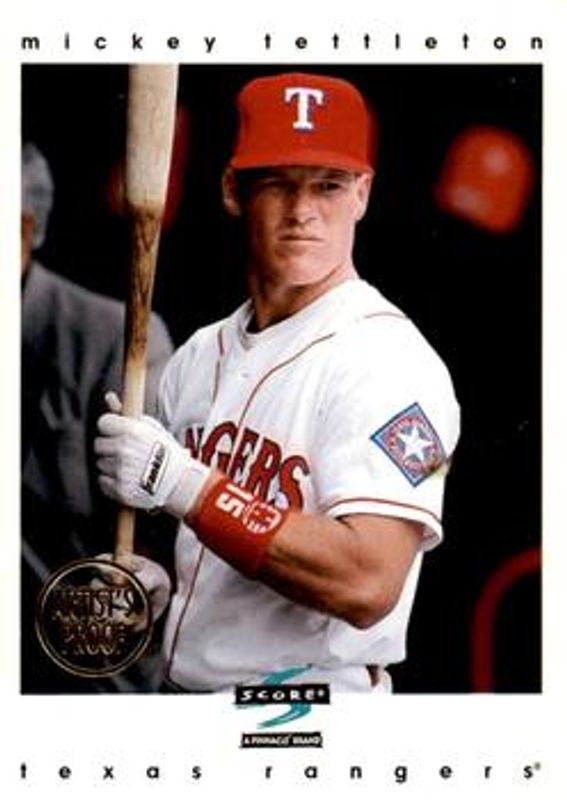 Mickey Tettleton 1997 Score Premium Stock #2 Artist's Proof - White Border RAW