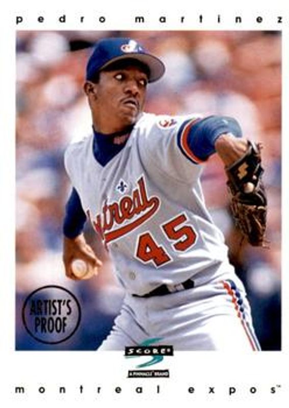 Pedro Martinez 1997 Score Premium Stock #72 Artist's Proof - White Border RAW