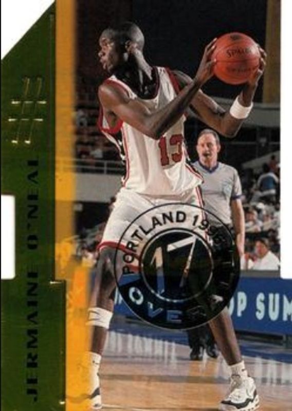 Jermaine O'Neal 1996 Score Board Rookies #17 Rookie Die-Cut RAW
