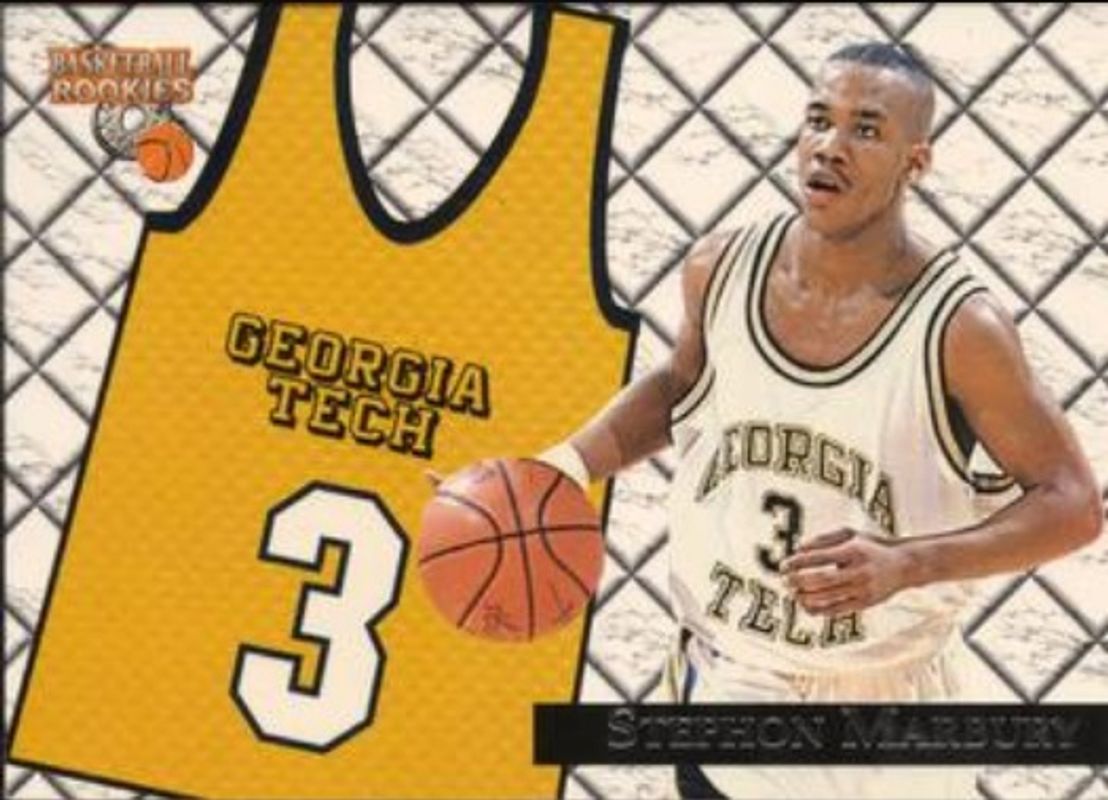 Stephon Marbury 1996 Score Board Rookies #J2 College Jerseys RAW