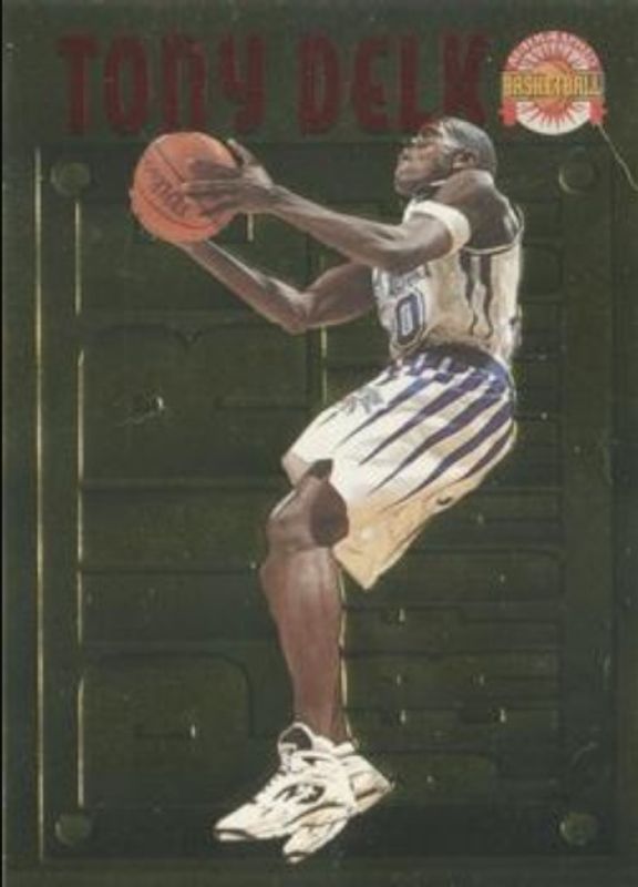 Tony Delk 1996 Score Board Autographed #PP20 Pure Performance - Gold Rookie RAW