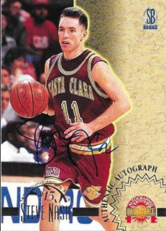 Steve Nash 1996 Score Board Autographed Autographs Rookie RAW