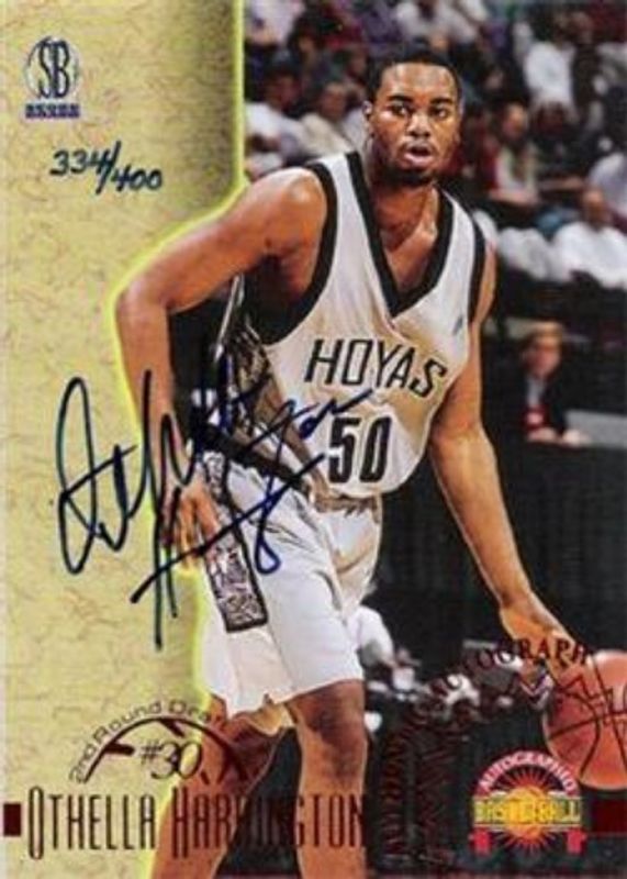 Othella Harrington 1996 Score Board Autographed Autographs - Red /400 Rookie RAW