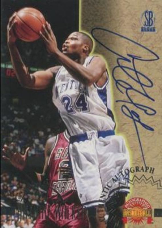 Antoine Walker 1996 Score Board Autographed Autographs Rookie RAW
