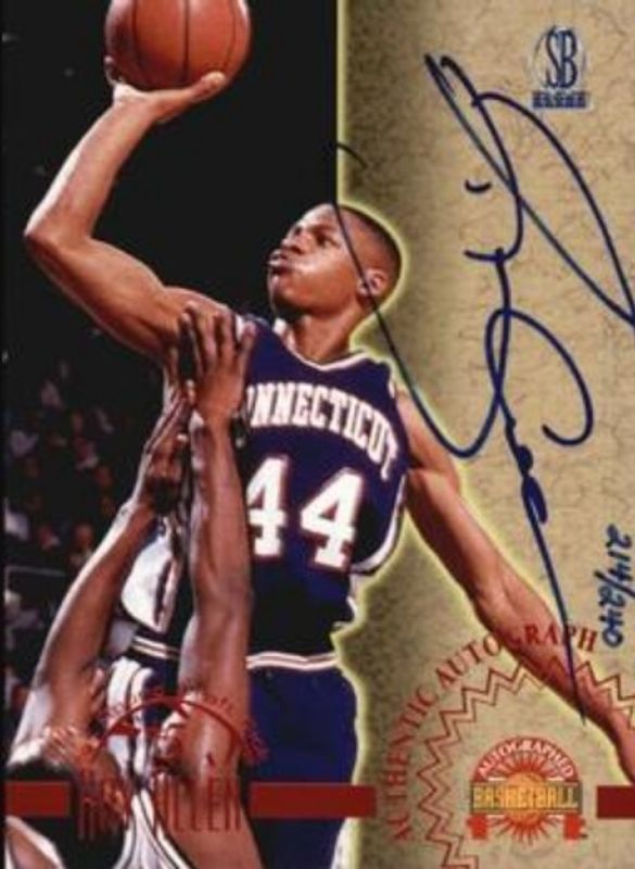 Ray Allen 1996 Score Board Autographed Autographs - Red /400 Rookie RAW