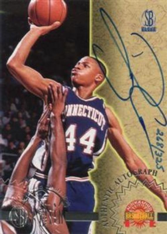 Ray Allen 1996 Score Board Autographed Autographs - Silver /325 Rookie RAW
