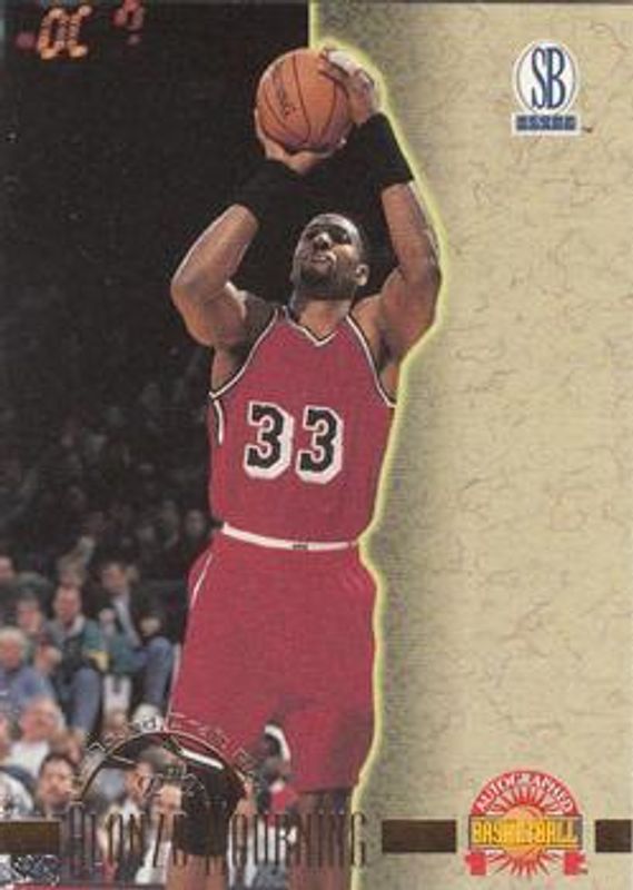 Alonzo Mourning 1996 Score Board Autographed #47 Base RAW