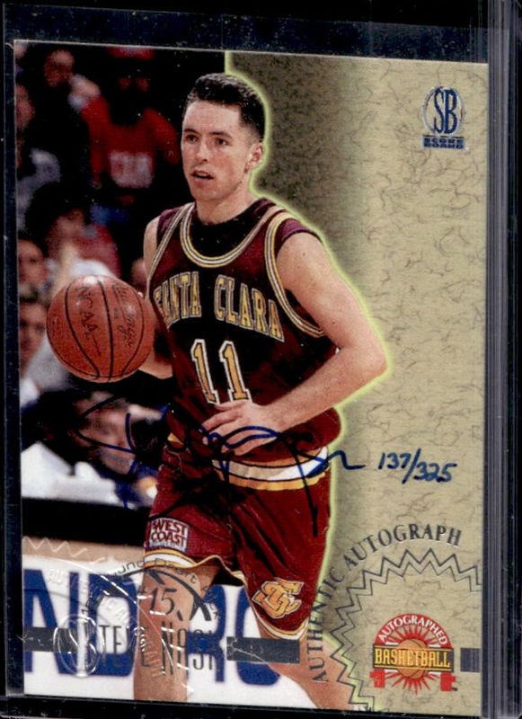 Steve Nash 1996 Score Board Autographed Autographs - Silver /325 Rookie RAW