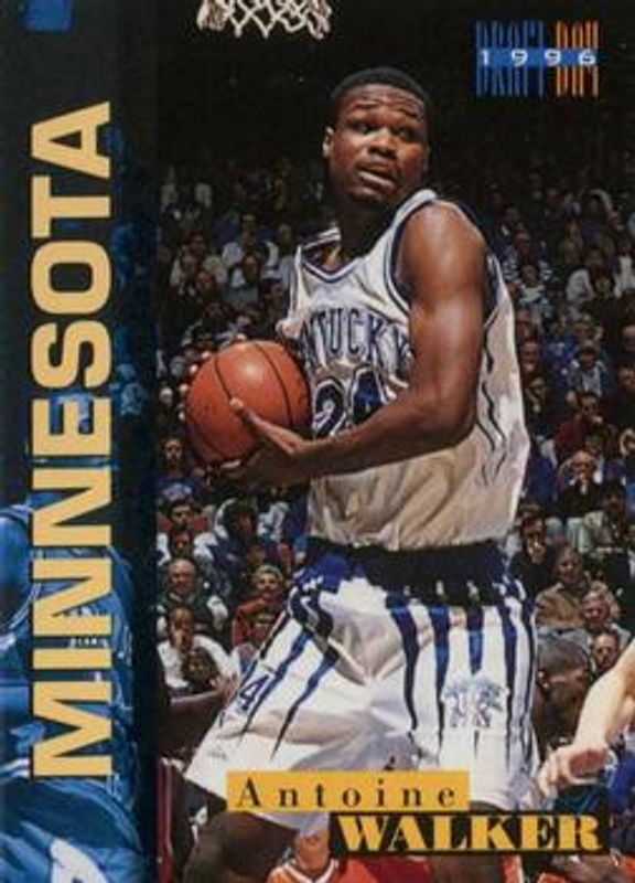 Antoine Walker 1996 Score Board Draft Day #5A Base Rookie RAW