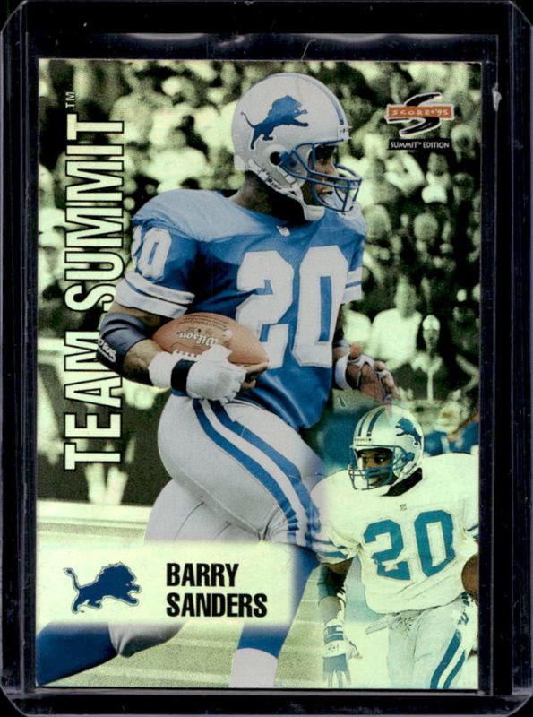 Barry Sanders 1995 Score Summit #9 Team Score Summit RAW