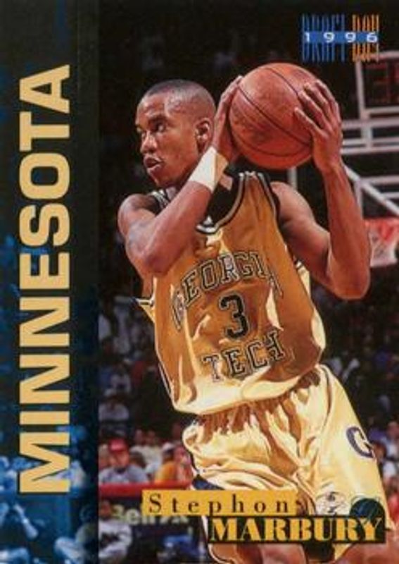 Stephon Marbury 1996 Score Board Draft Day #3B Base Rookie RAW