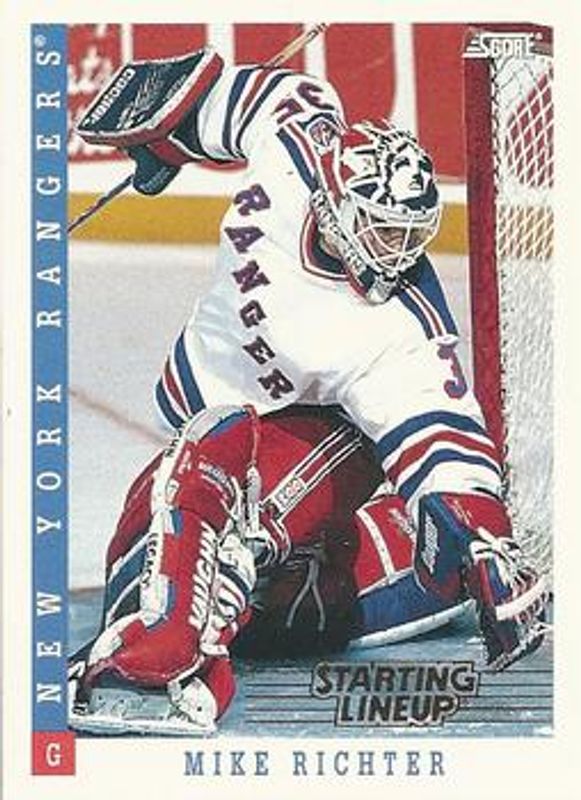Mike Richter 1994 Score Starting Lineup #514597 Base RAW