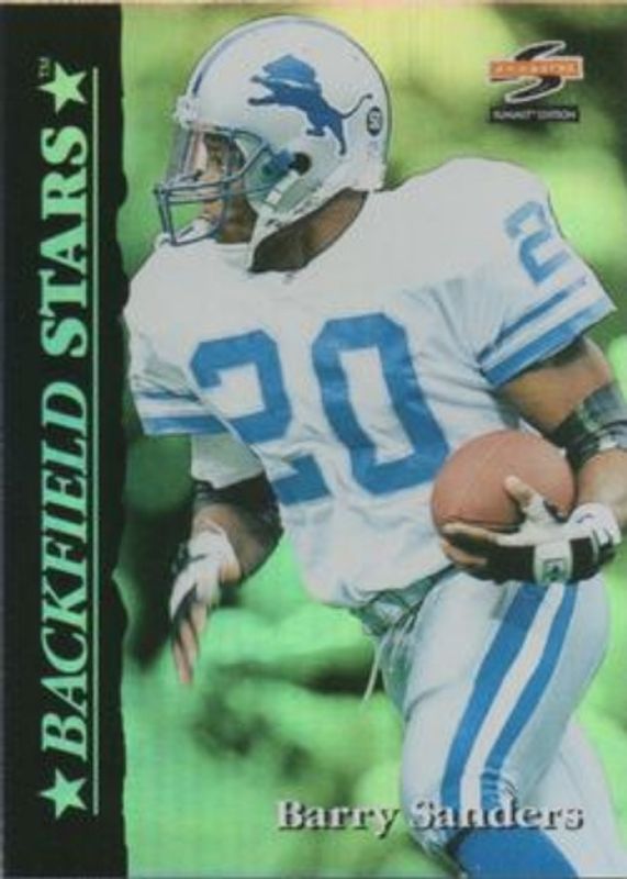 Barry Sanders 1995 Score Summit #3 Backfield Stars RAW